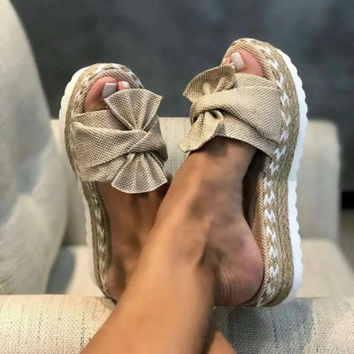 Women's Bow Platform Sandals