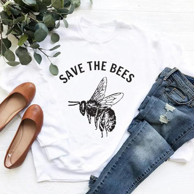Women's Save the Bees Sweatshirt Pullover