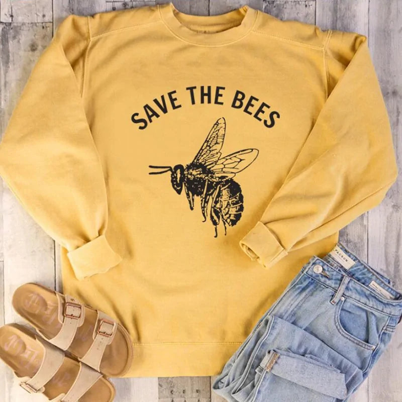 Women's Save the Bees Sweatshirt Pullover