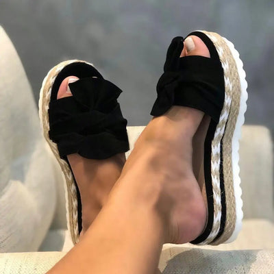 Women's Bow Platform Sandals