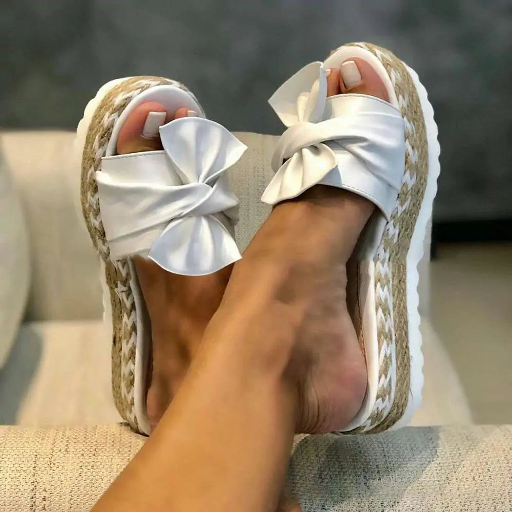 Women's Bow Platform Sandals