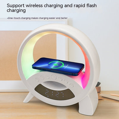 Night Lamp with LED Clock Display, and Charging Dock