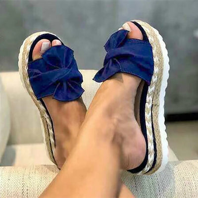 Women's Bow Platform Sandals