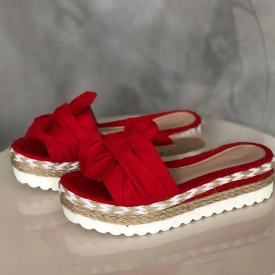Women's Bow Platform Sandals